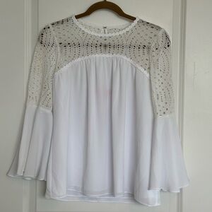 Lilly Pulitzer White Lace Blouse